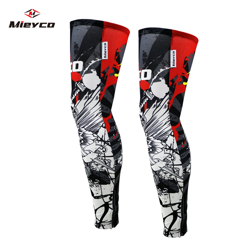 Knee Sleeve Pair - ปลอกขาปั่นจักรยานสะท้อนแสงสำหรับผู้ชายและผู้หญิง ป้องกันรังสียูวี ปลอกขาจักรยาน MTB ระบายอากาศได้ดี อุปกรณ์เสริมสำหรับการปั่นจักรยานกลางแจ้ง