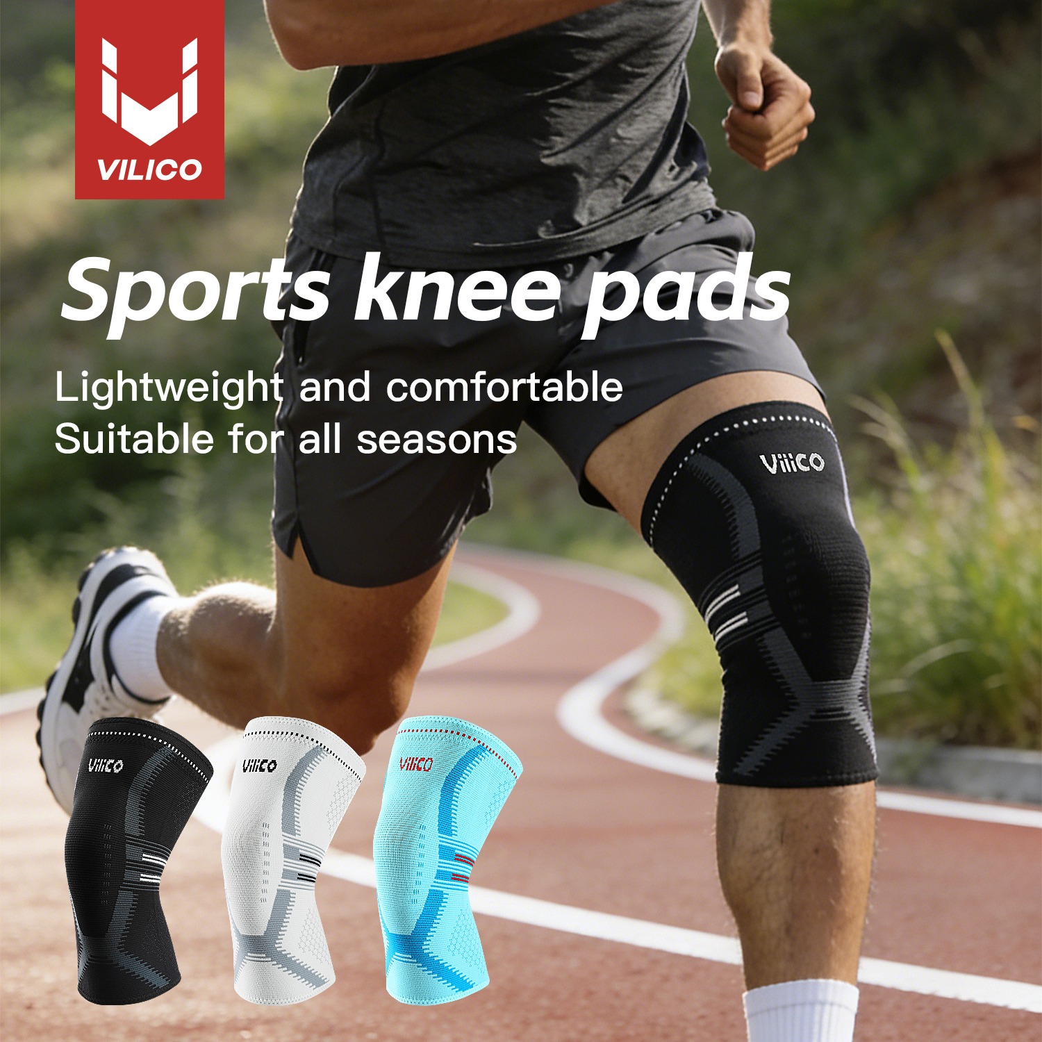 อุปกรณ์พยุงเข่า 1 ชิ้น สำหรับผ - Knee Sleeve Pair บทวิจารณ์และราคา
